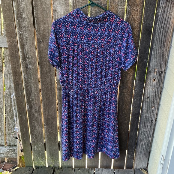 Mountain Khakis Wild Flower Pintuck Rayon Dress In Twilight Print Sz M - Picture 2 of 15